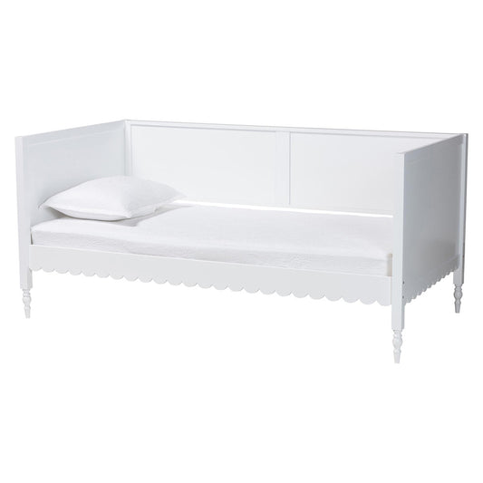 Baxton Studio - Roni Twin Size Daybed in White - Roni-White-Daybed-Twin view 1