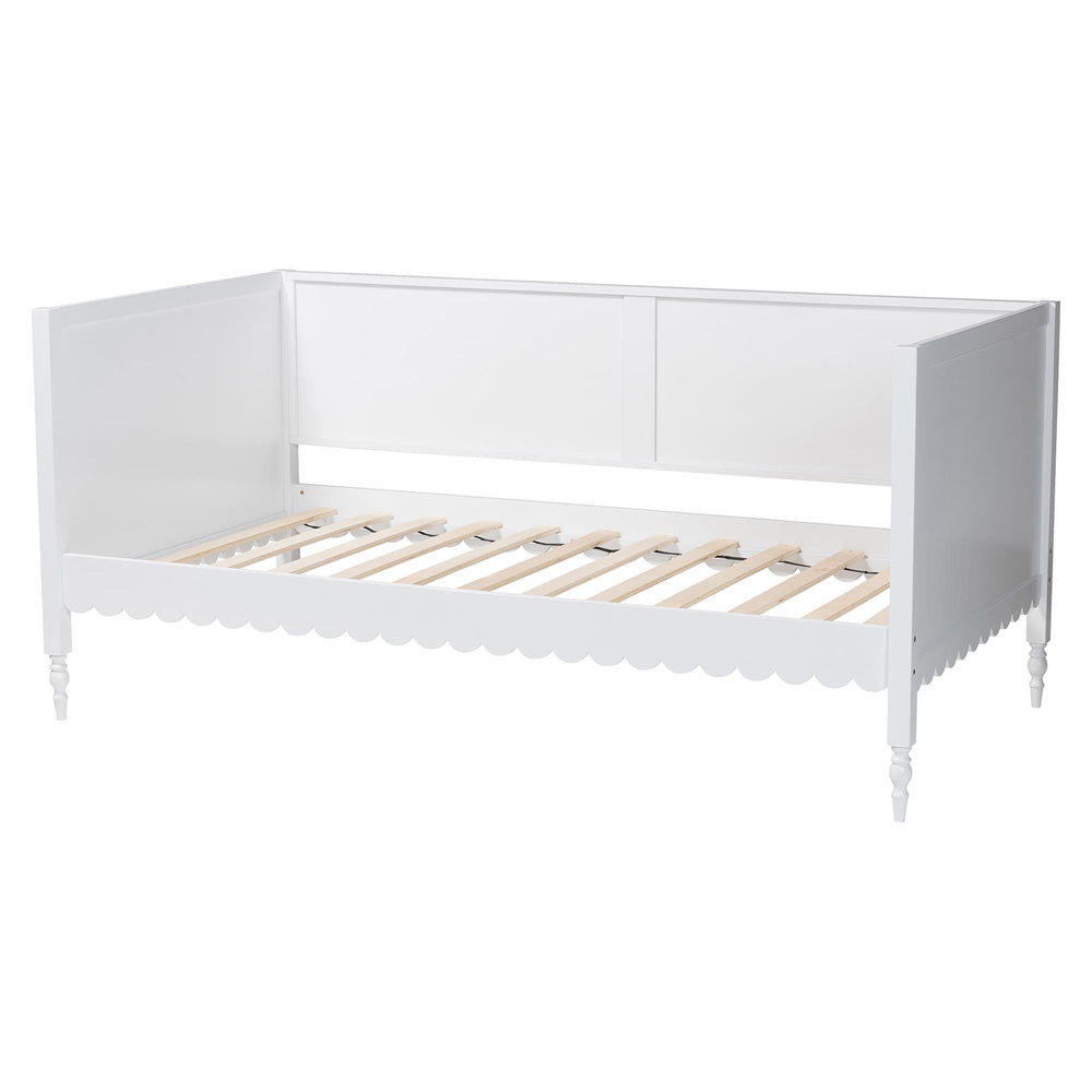 Baxton Studio - Roni Twin Size Daybed in White - Roni-White-Daybed-Twin view 3