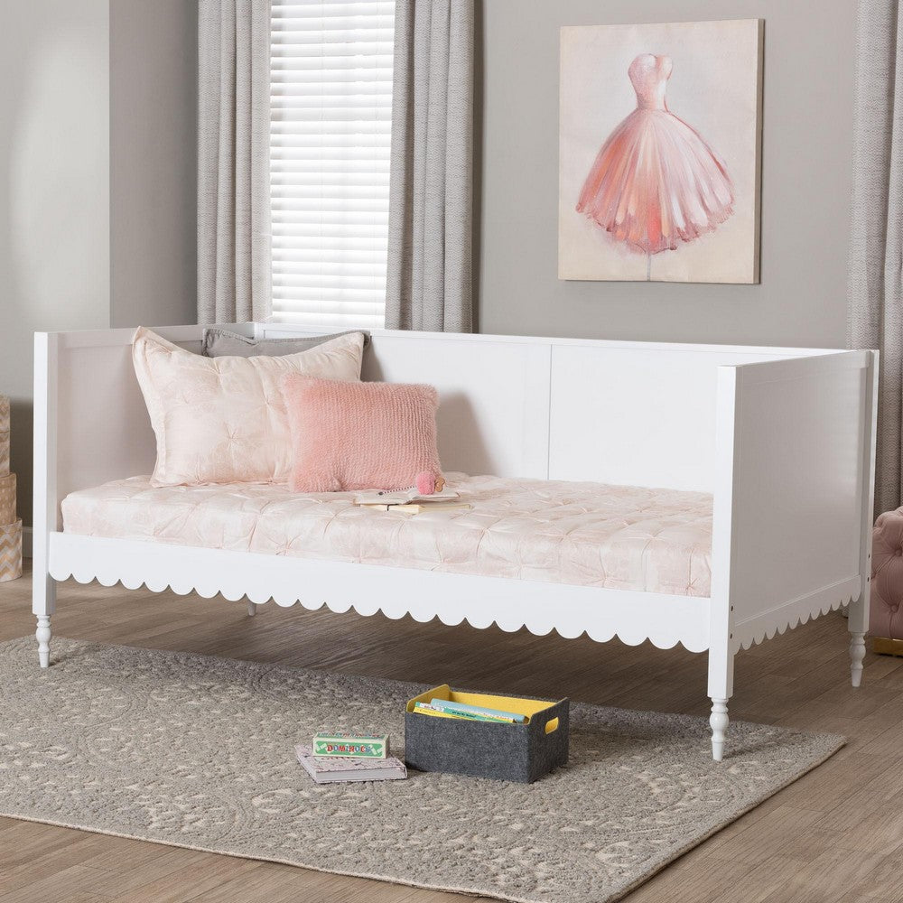 Baxton Studio - Roni Twin Size Daybed in White - Roni-White-Daybed-Twin view 7
