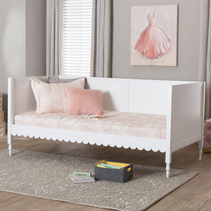 Baxton Studio - Roni Twin Size Daybed in White - Roni-White-Daybed-Twin view 7
