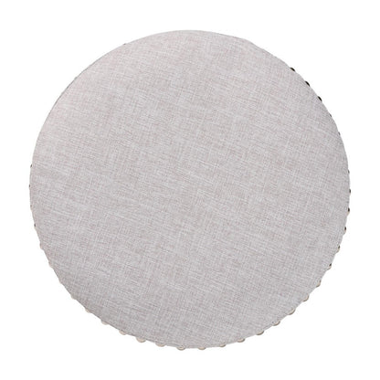 Baxton Studio - Rosine Ottoman in Light Grey - 1708-Light Gray view 4