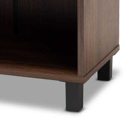 Baxton Studio - Rossin Shoe Cabinet in Walnut - ATSC1613-Columbia-Shoe Cabinet view 6