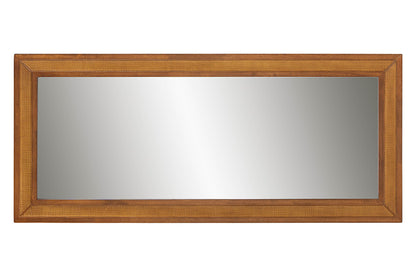 Baxton Studio - Rowanne Mirror - BBTM32 A1-Rattan/Walnut-Mirror view 2