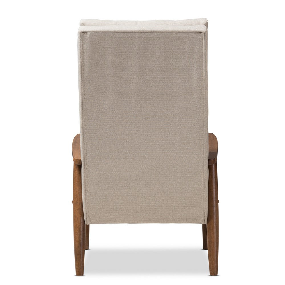 Baxton Studio - Roxy Living Room Chair in Light Beige/"Walnut" Brown - BBT5265-Light Beige-CC-6086-1 view 4