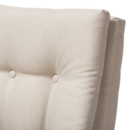 Baxton Studio - Roxy Living Room Chair in Light Beige/"Walnut" Brown - BBT5265-Light Beige-CC-6086-1 view 5