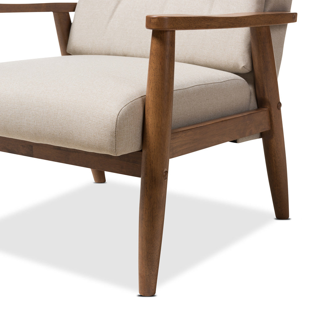 Baxton Studio - Roxy Living Room Chair in Light Beige/"Walnut" Brown - BBT5265-Light Beige-CC-6086-1 view 6