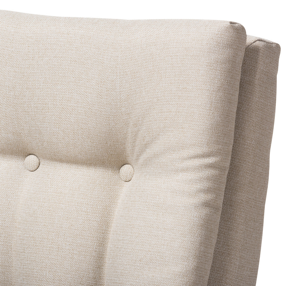 Baxton Studio - Roxy Living Room Set in Light Beige/"Walnut" Brown - BBT5265-Light-Beige Set view 3