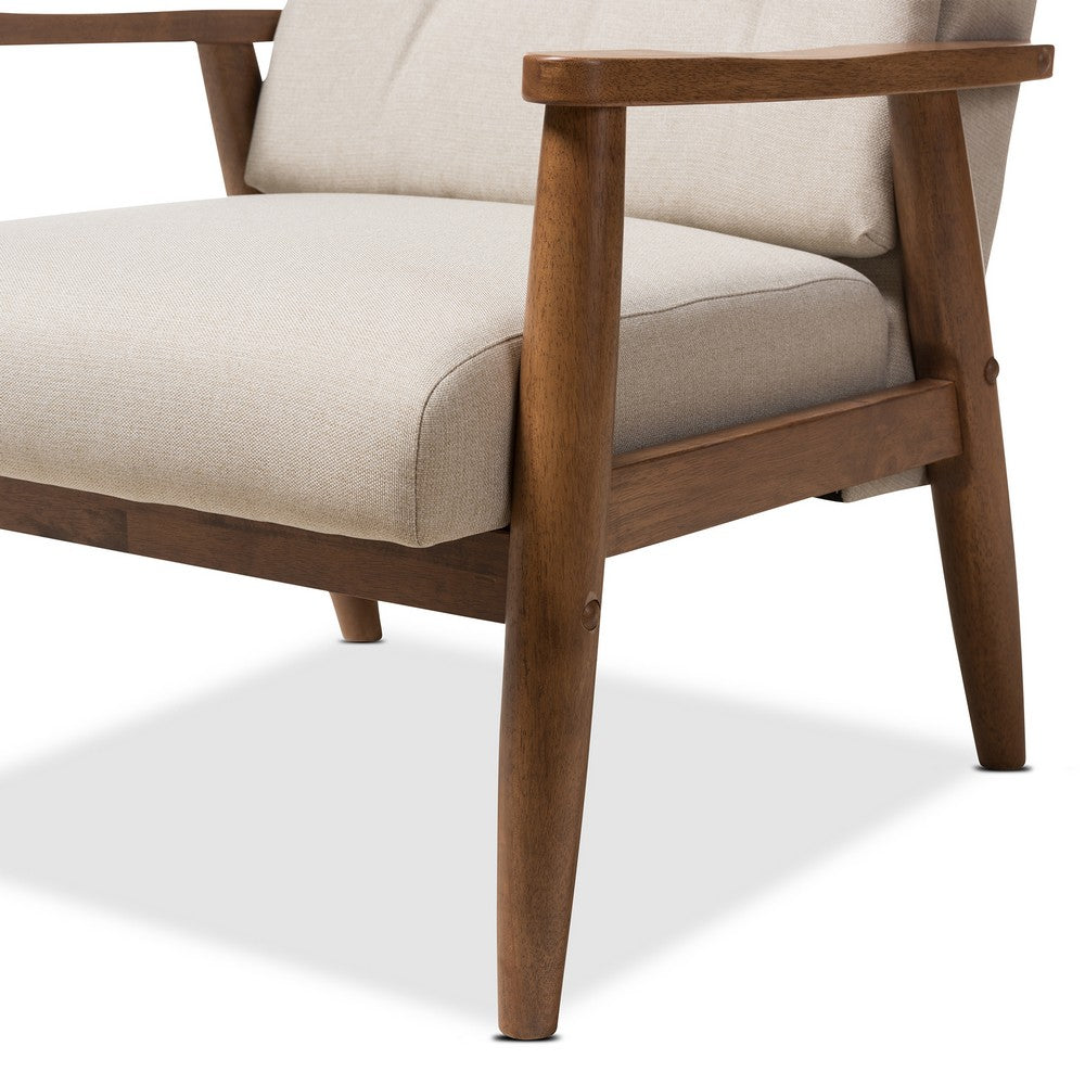 Baxton Studio - Roxy Living Room Set in Light Beige/"Walnut" Brown - BBT5265-Light-Beige Set view 4