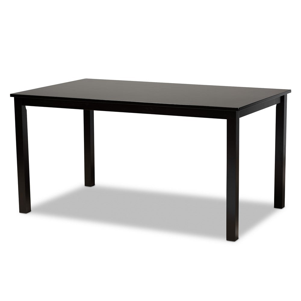 Baxton Studio - Ruth Dining Set in Sand/Dark Brown - Ruth-Sand/Dark Brown-7PC Dining Set view 3