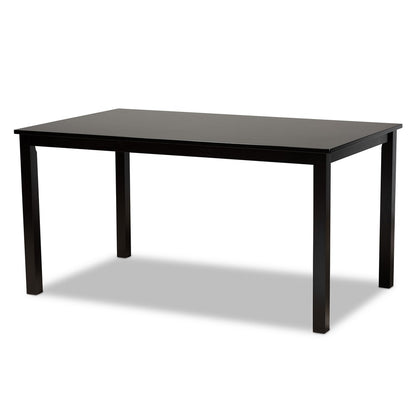 Baxton Studio - Ruth Dining Set in Sand/Dark Brown - Ruth-Sand/Dark Brown-7PC Dining Set view 3