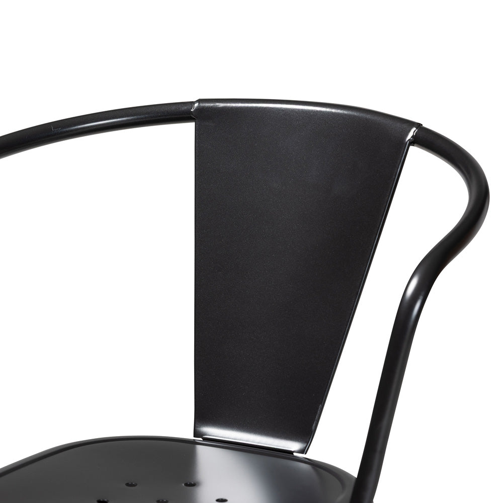 Baxton Studio - Ryland Set of 4 Dining Chairs in Dark Grey - AY-MC02-Dark Grey-DC view 6