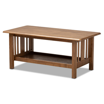 Baxton Studio - Rylie Coffee Table in Brown - SW135-Walnut-M17-CT view 1