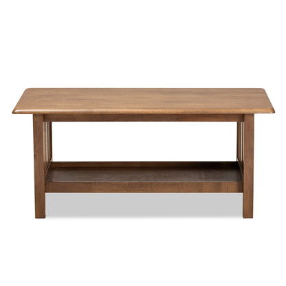 Baxton Studio - Rylie Coffee Table in Brown - SW135-Walnut-M17-CT view 2