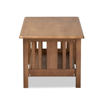 Baxton Studio - Rylie Coffee Table in Brown - SW135-Walnut-M17-CT view 3