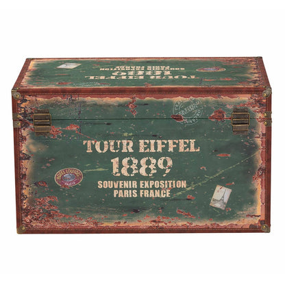 Baxton Studio - Sabeen Set of 2 Storage Trunks in Green/Blue - SJ14306R-Wooden-Ottoman view 6