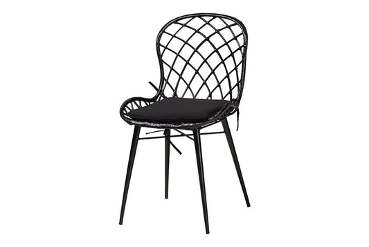 Baxton Studio - Sabelle Dining Set - KYG002C-Black-5PC Dining Set view 2