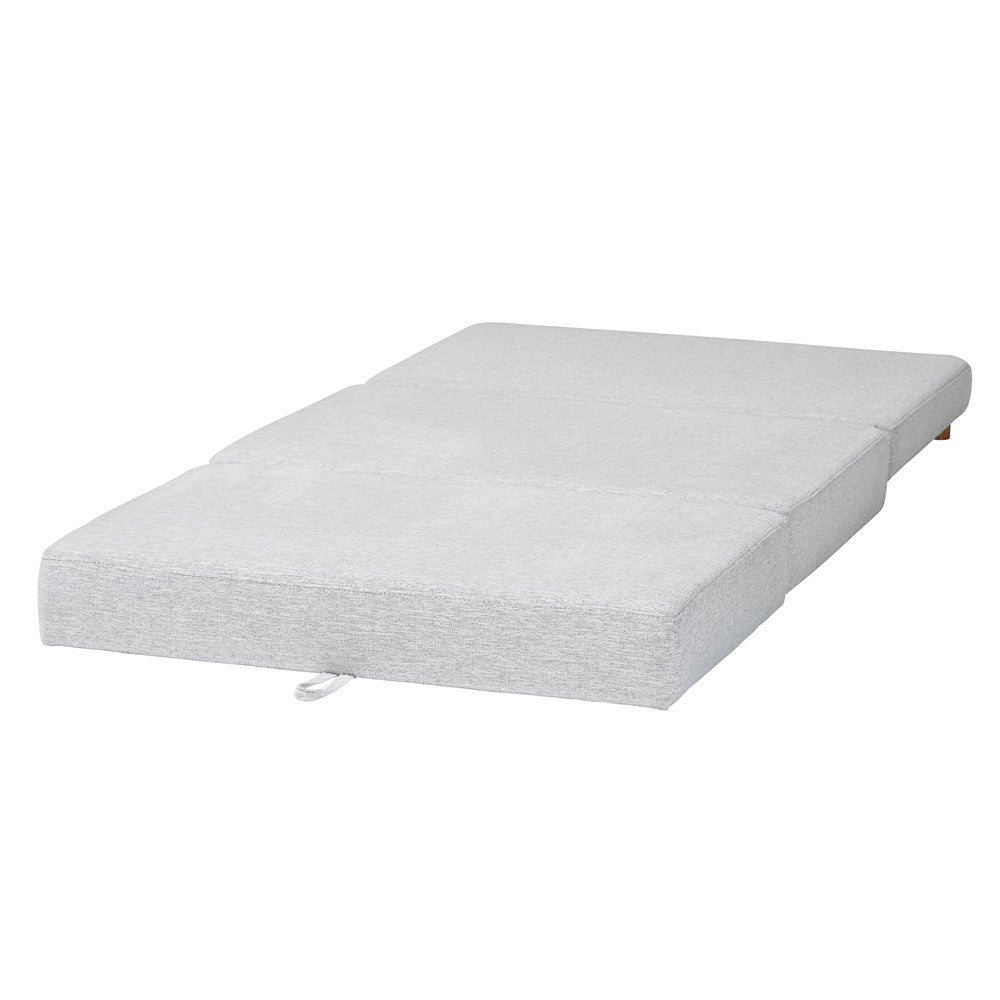 Baxton Studio - Sabriel Convertible Ottoman in Light Grey/Oak Brown - BBT8083-Light Grey-Convertible Ottoman view 5