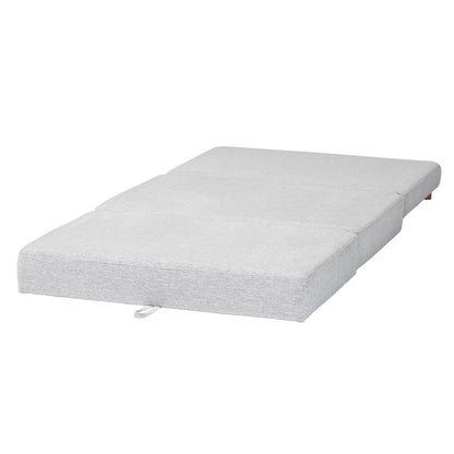 Baxton Studio - Sabriel Convertible Ottoman in Light Grey/Oak Brown - BBT8083-Light Grey-Convertible Ottoman view 5