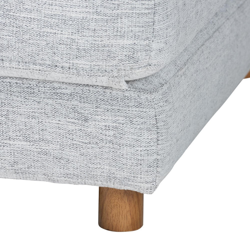 Baxton Studio - Sabriel Convertible Ottoman in Light Grey/Oak Brown - BBT8083-Light Grey-Convertible Ottoman view 7