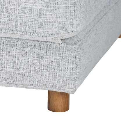 Baxton Studio - Sabriel Convertible Ottoman in Light Grey/Oak Brown - BBT8083-Light Grey-Convertible Ottoman view 7