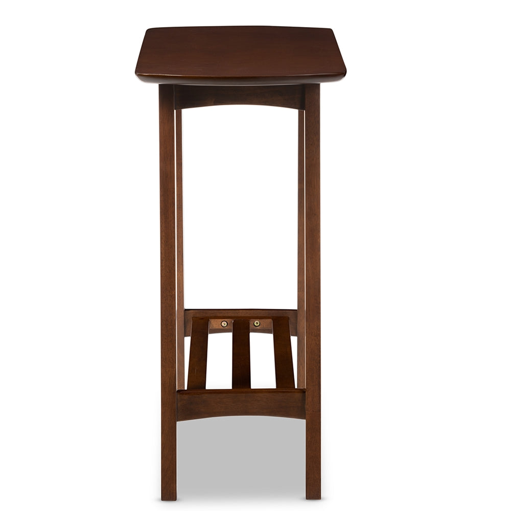 Baxton Studio - Sacramento Console Table in "Walnut" Dark Brown  - RT295C-OCC view 3