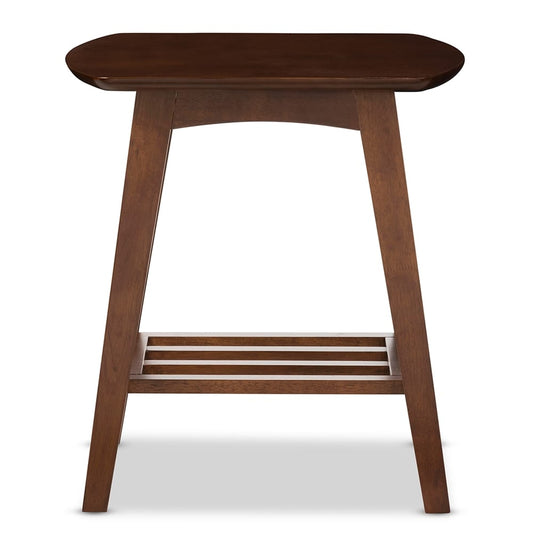 Baxton Studio - Sacramento End Table in "Walnut" Dark Brown  - RT295B-OCC view 2