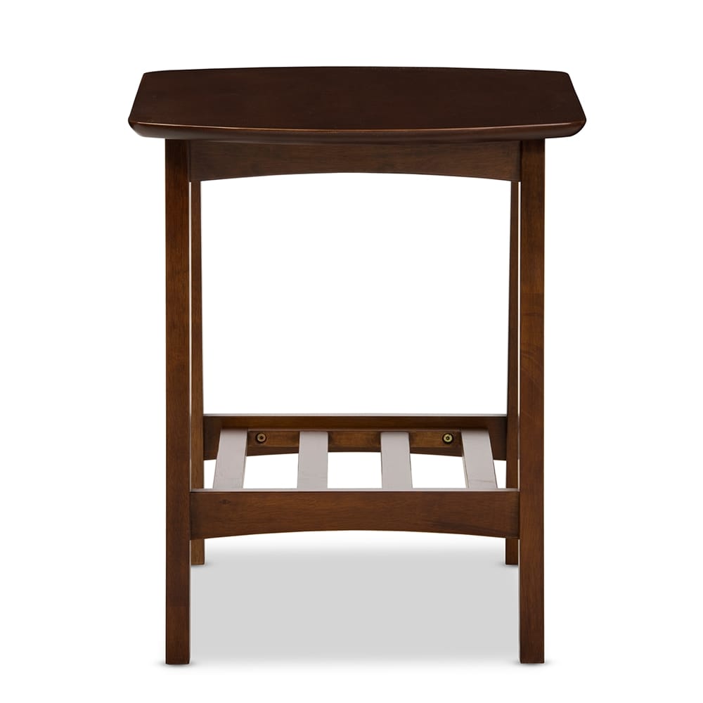 Baxton Studio - Sacramento End Table in "Walnut" Dark Brown  - RT295B-OCC view 3