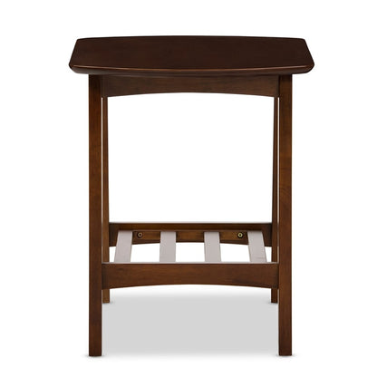 Baxton Studio - Sacramento End Table in "Walnut" Dark Brown  - RT295B-OCC view 3