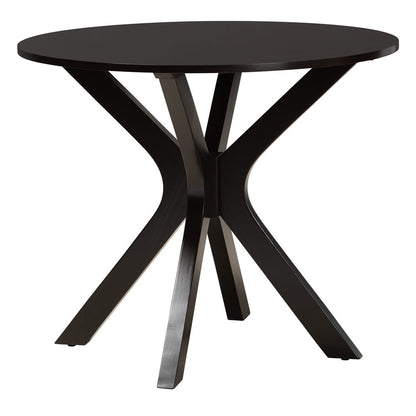 Baxton Studio - Sadie Dining Set in Beige/Espresso Brown - Sadie-Sand/Dark Brown-5PC Dining Set view 3