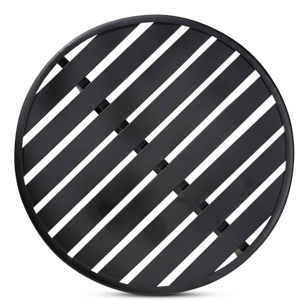 Baxton Studio - Sadiya Outdoor End Table in Black - H01-99169-Metal Small Side Table view 4