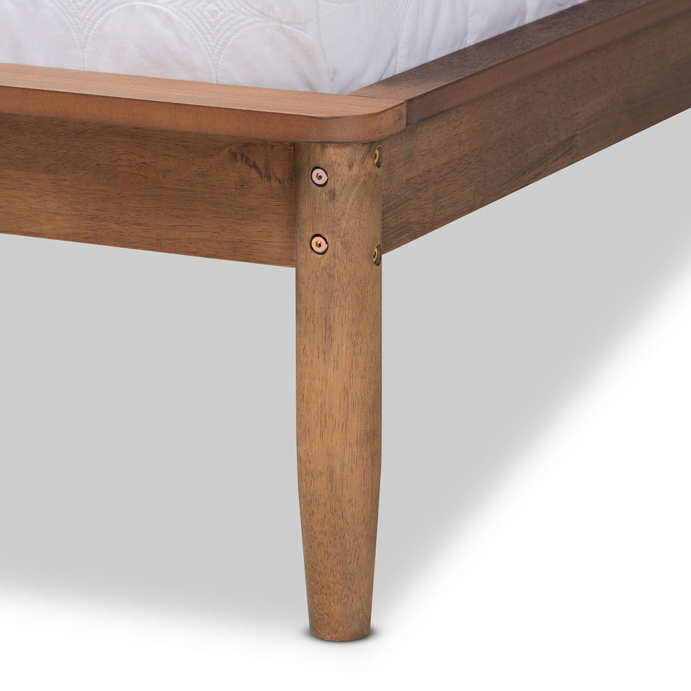 Baxton Studio - Sadler Full Size Bed in Ash walnut - MG0047-9-Ash Walnut-Full view 5