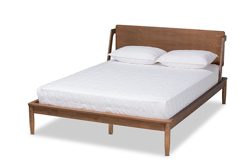 Baxton Studio - Sadler King Size Bed - MG0047-9-Ash Walnut-King view 1