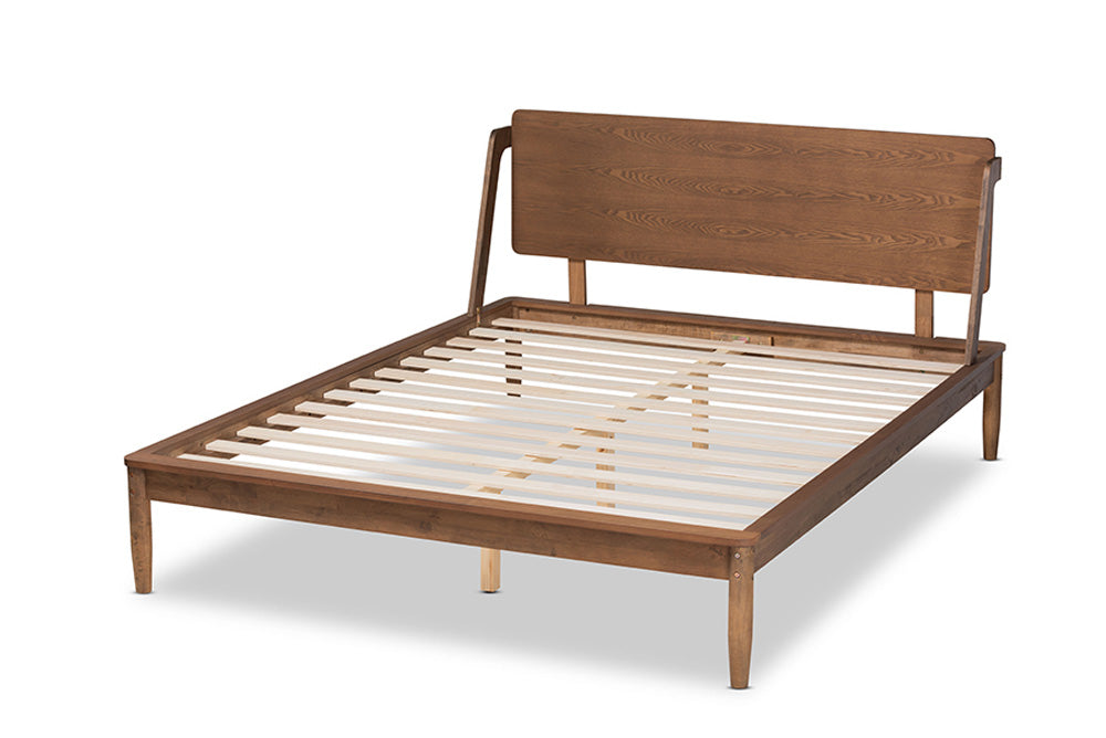 Baxton Studio - Sadler King Size Bed - MG0047-9-Ash Walnut-King view 3