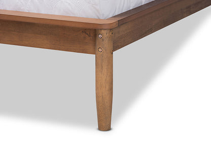 Baxton Studio - Sadler King Size Bed - MG0047-9-Ash Walnut-King view 6