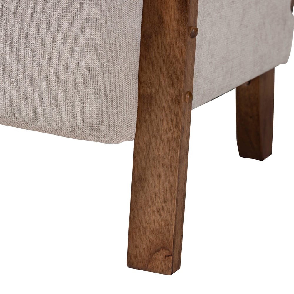 Baxton Studio - Sage Chair in Light Grey/Walnut Brown/Natural Brown - RDS-S990-1S-Grey/Walnut PE Rattan-Chair view 6