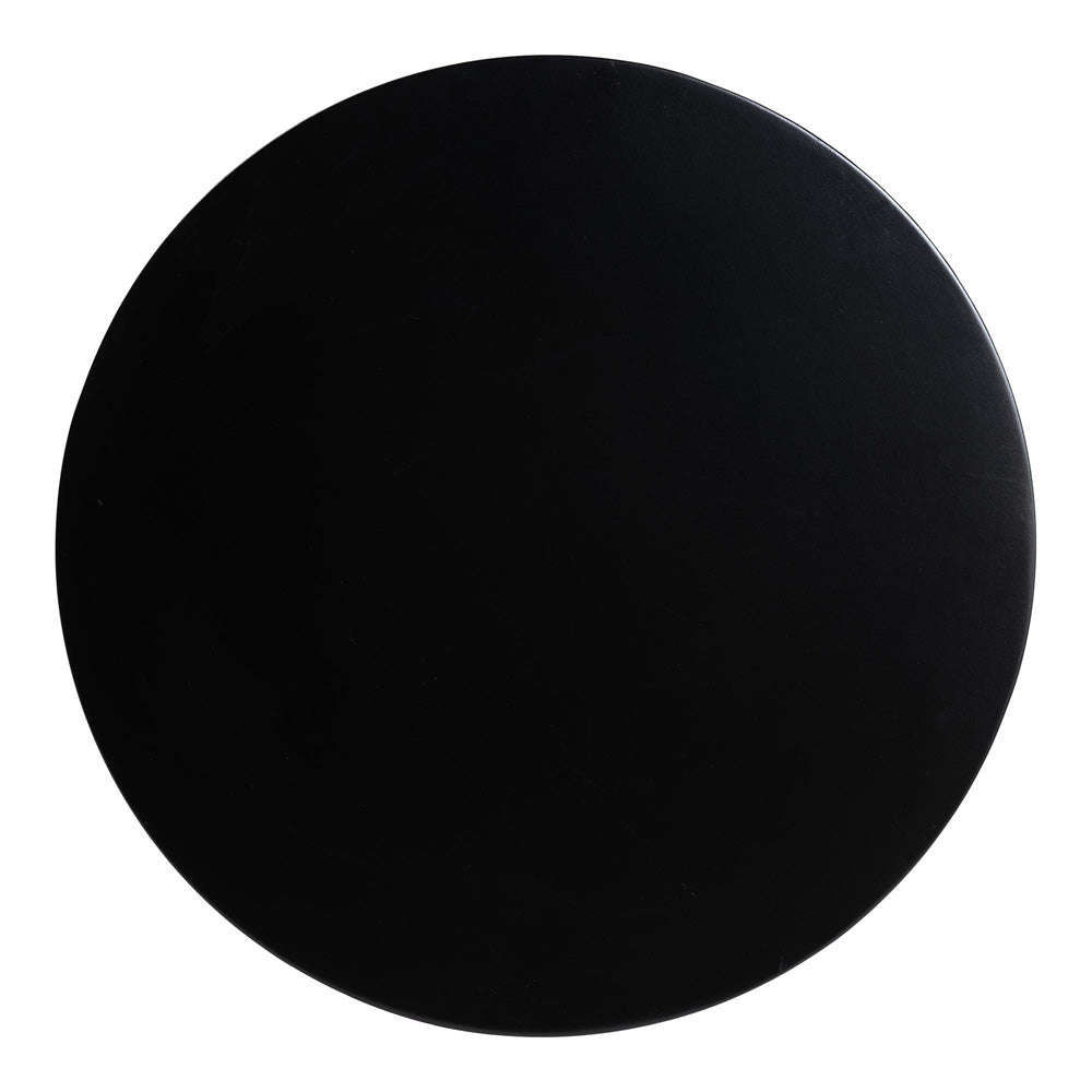 Baxton Studio - Sally Nightstand in Black - KL-1739-Sally Round-Black/Wooden-NS view 5