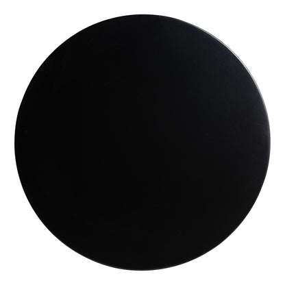 Baxton Studio - Sally Nightstand in Black - KL-1739-Sally Round-Black/Wooden-NS view 5