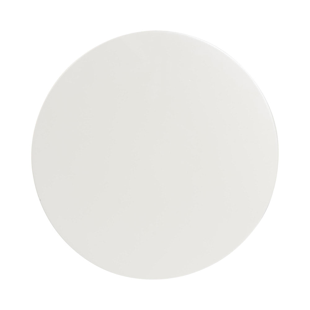 Baxton Studio - Sally Nightstand in White - KL-1739-Sally Round-White/Wooden-NS view 5