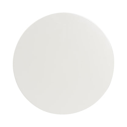 Baxton Studio - Sally Nightstand in White - KL-1739-Sally Round-White/Wooden-NS view 5