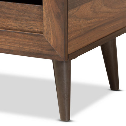Baxton Studio - Salma Shoe Cabinet in Walnut Brown - SESC70180WI-Columbia-Shoe Cabinet view 6