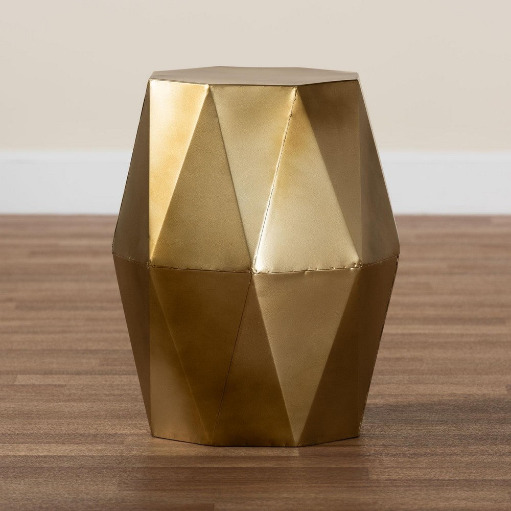 Baxton Studio - Salman End Table in Bronze - H01-123219-Bronze/Metal-Side Table view 7