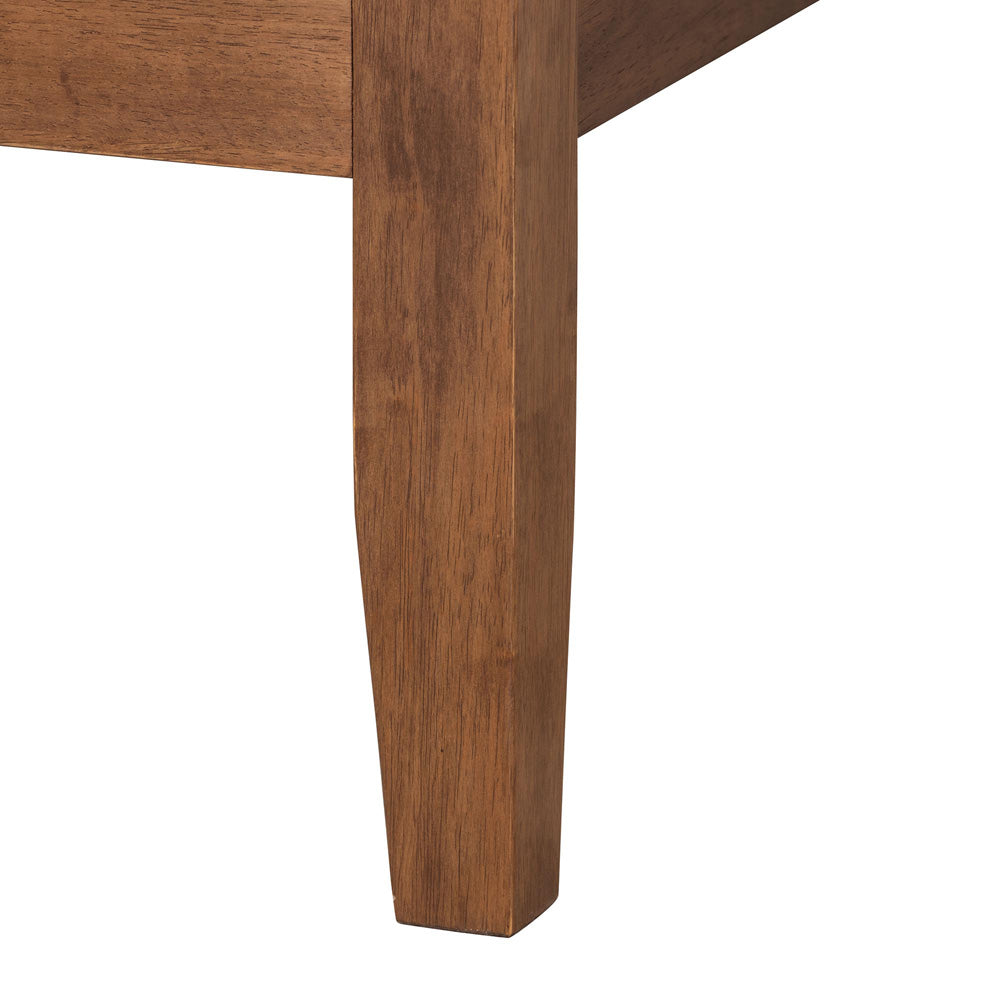 Baxton Studio - Salvatore Queen Size Bed in Walnut Brown - SW8521-Walnut-Queen view 5