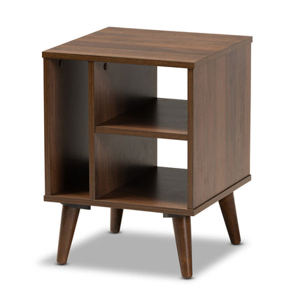 Baxton Studio - Sami End Table in Walnut - ET8001-Columbia Walnut-ET view 1