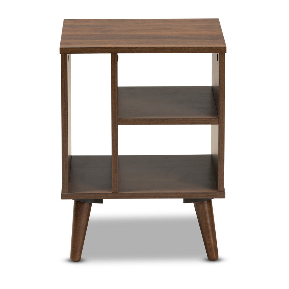 Baxton Studio - Sami End Table in Walnut - ET8001-Columbia Walnut-ET view 2