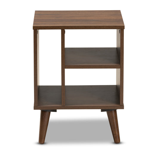 Baxton Studio - Sami End Table in Walnut - ET8001-Columbia Walnut-ET view 2