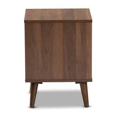 Baxton Studio - Sami End Table in Walnut - ET8001-Columbia Walnut-ET view 3