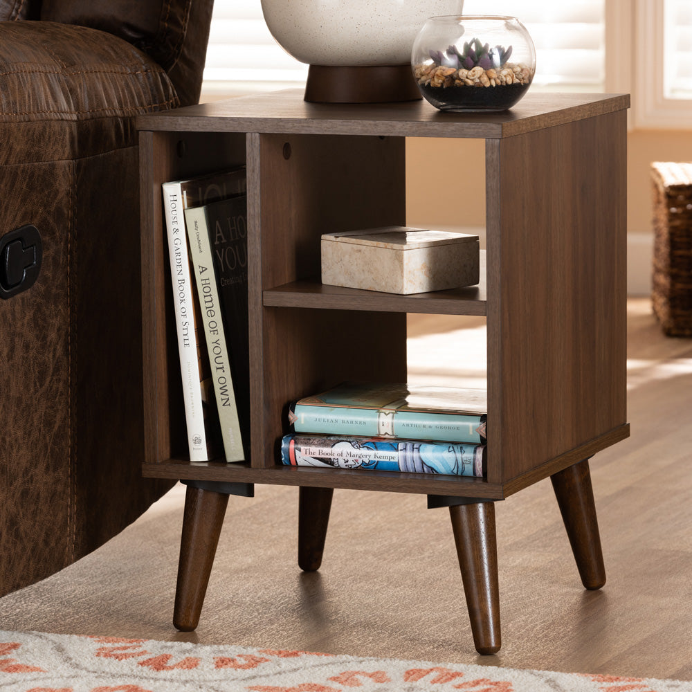 Baxton Studio - Sami End Table in Walnut - ET8001-Columbia Walnut-ET view 5