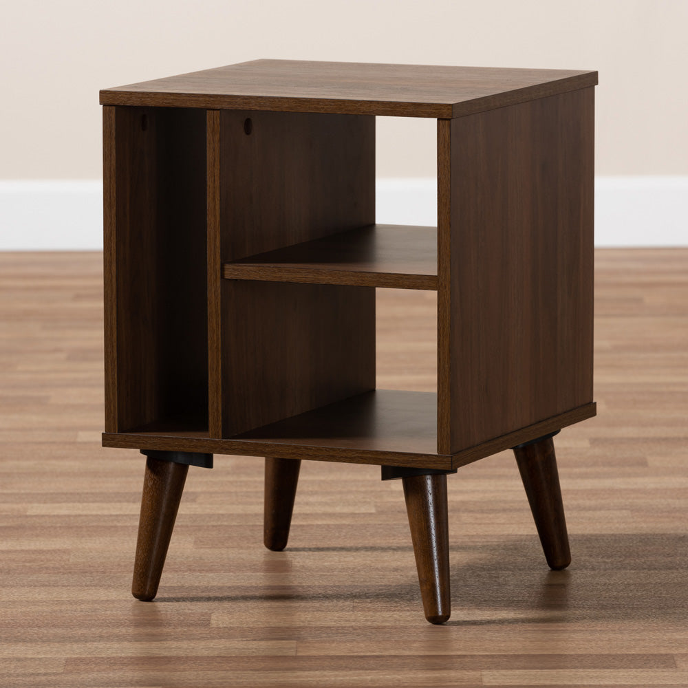 Baxton Studio - Sami End Table in Walnut - ET8001-Columbia Walnut-ET view 6