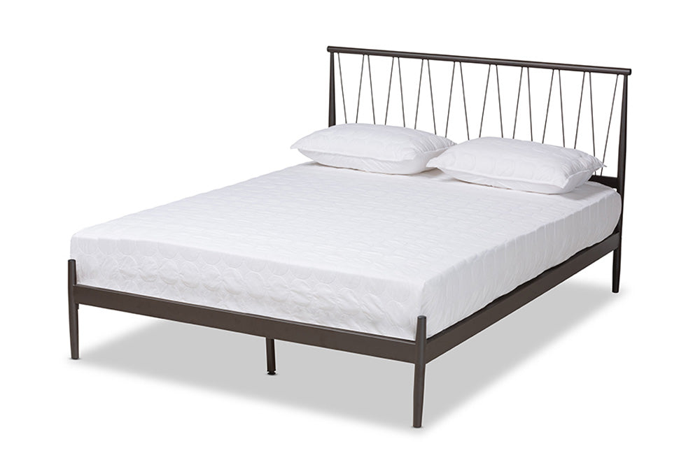 Baxton Studio - Samir Full Size Bed - TS-Lidia-Black-Full view 1