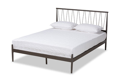 Baxton Studio - Samir Full Size Bed - TS-Lidia-Black-Full view 1